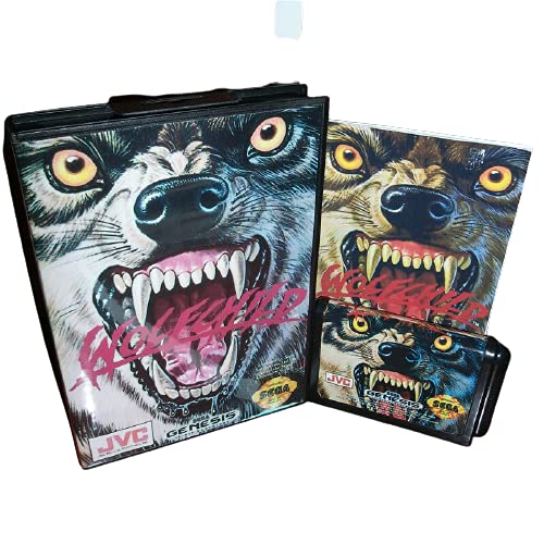 Aditi Wolf Child Cover עם קופסה ומדריך לסגה מגדרייב ג'נסיס קונסולת משחקי וידאו 16 סיביות כרטיס MD