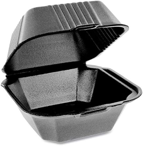 פקטיב אוורגרין סמארטלוק קצף מיכל מכסה צירים, כריך, 5.75 על 5.75 על 3.25, שחור, 504 / קרטון