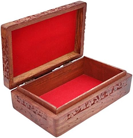 ITOS365 מארז אחסון קופסאות תכשיטים בעבודת יד לנשים מארגן תכשיטים פרח, מתנה ולנטיין לנשים