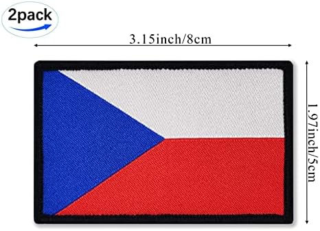 תיקון דגל צ'כיה של JBCD Czechia טלאי טקטי - תיקון אטב וו וולאה