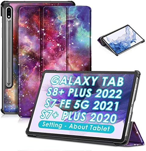 Detuosi Samsung Galaxy Tab S8 Plus 5G Case 12.4 2022 & Galaxy Tab Tab