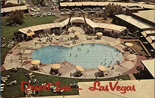 פונדק המדבר - בריכת שחייה לאס וגאס, נבדה NV גלויה וינטג 'מקורית 1967