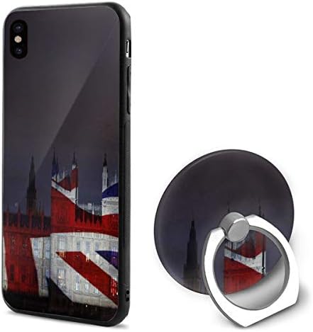 קפטן ויקינג מארז טלפון בהתאמה אישית עם סטנד לונדון Big Ben Union Jack טבעת מחזיק טלפון סלולרי מחשב דק