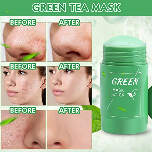 ירוק תה מסכת מקל, ירוק מקל חטט מסיר, עמוק נקבובית ניקוי, לחות, התבהרות עור עבור כל סוגי העור של גברים