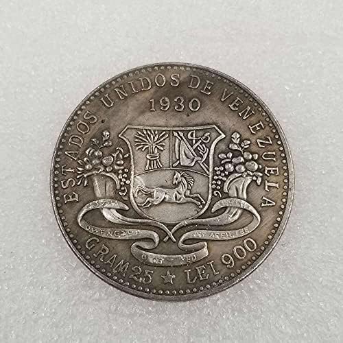 מלאכות עתיקות 1930 מטבע זיכרון זר זיכרון גרמני מטבע דולר כסף מס '2614