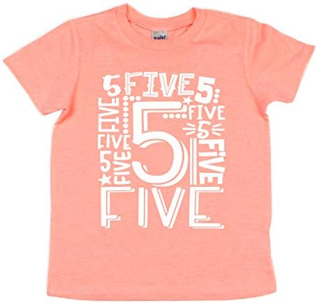 פנקייק אננס ילדים חולצת יום הולדת 5 ילדה ילדה ילדה יום הולדת חמישית מתנה לחולצת טריקו