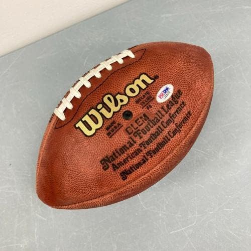האווי לונג החתום על ווילסון NFL משחק כדורגל PSA DNA COA - כדורגל חתימה