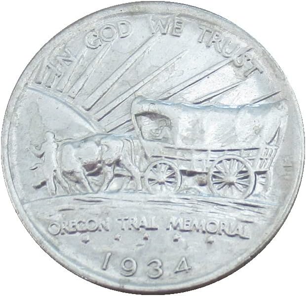מטבע זיכרון לחצי דולר חצי דולר 1934 מצופה כסף עותק זר מכסף