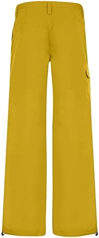 מכנסי מטען מכנסי טרנינג נשים רגל רחבה נמוכה עם רגל חגורה מכנסי מכנסיים ישר ישר עם מכנסי כיסים