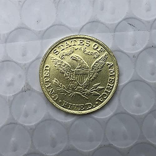 1863 אמריקה ליברטי מטבע נשר מטבע מצופה זהב מצופה זהב מעתק מטבע מועדף מטבע זיכרון מטבע אספנות מטבע מזל