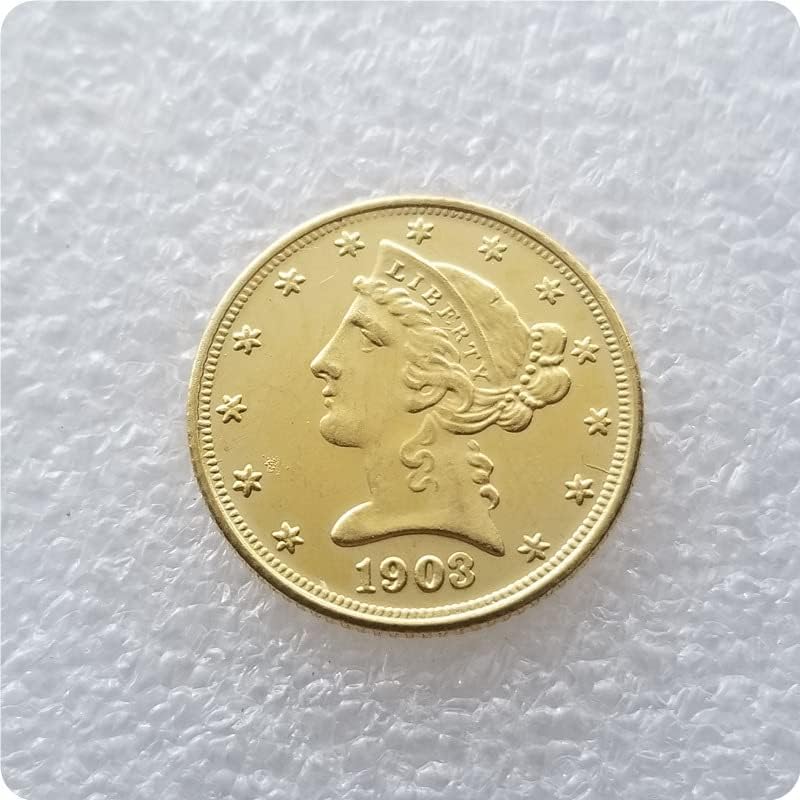 9 שנים מטבע זיכרון מטבע זכרון בקוטר מטבע זהב 21.5 מלאכות עתיקות פליז
