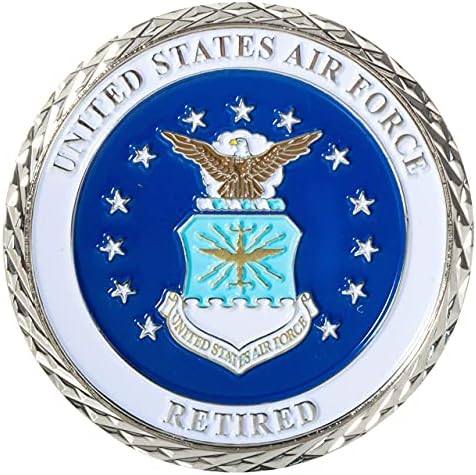 חיל האוויר של ארצות הברית פרש שירת עם מטבע אתגר גאווה ותיבת תצוגה קטיפה כחולה