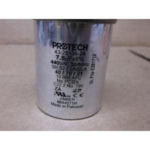 Protech 43-25136-24 * 7.5UF x 440VAC COOLD CABACITER