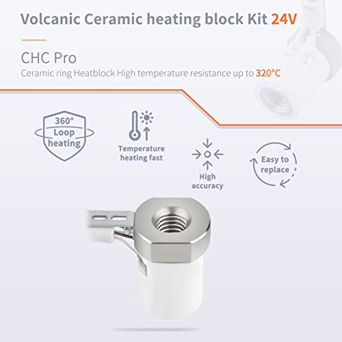 שדרג חום מהיר CHC Pro Hotend Ceramic Ceramic Core Core Bimetal Bimetal Bimetal זרימה גבוהה תואמת עם