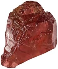 Gemhub ריפוי קריסטל מחוספס AAA+ אבן גרנט אדומה קטנה 2.45 סמק. אבן חן רופפת לעטיפת תיל,