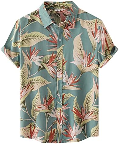 תלבושות אימוניות 2 חלקים לגברים עם כיסים אופנה חולצה הוואי ותפאורה קצרה
