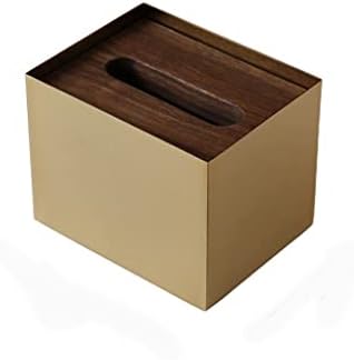 LSDJGDDE אגוז קופסת רקמות עץ קופסאות רקמות נשלפות שולחן ארוחת ערב מפית מפית מגבת נייר מארגן קופסא בית