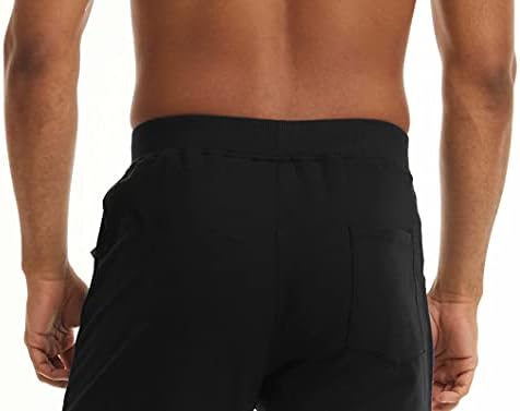 מגקומסן גברים של 3/4 אצן קאפרי מכנסיים עם רוכסן כיסים הברך אורך ריצה אימון אימון מכנסיים קצרים