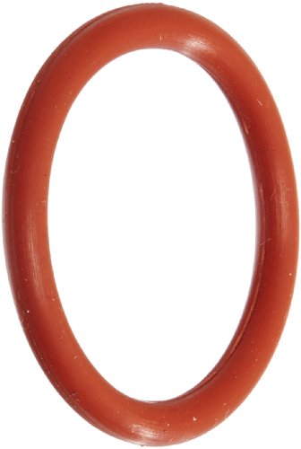 105 סיליקון O-Ring, 70A דורומטר, אדום, 5/32 מזהה, 11/32 OD, 3/32 רוחב